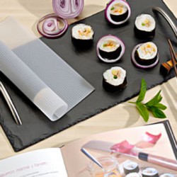 Sushi slate plate 40 x 20 cm