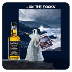 Jack Daniel's whisky and 3 Brittany blue granite icecubes