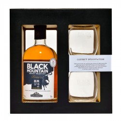Coffret dégustation | Whisky Black Mountain  N°2 + Verres Helicium