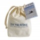 9 Granite ice cubes from the Aubrac stone in cotton bag